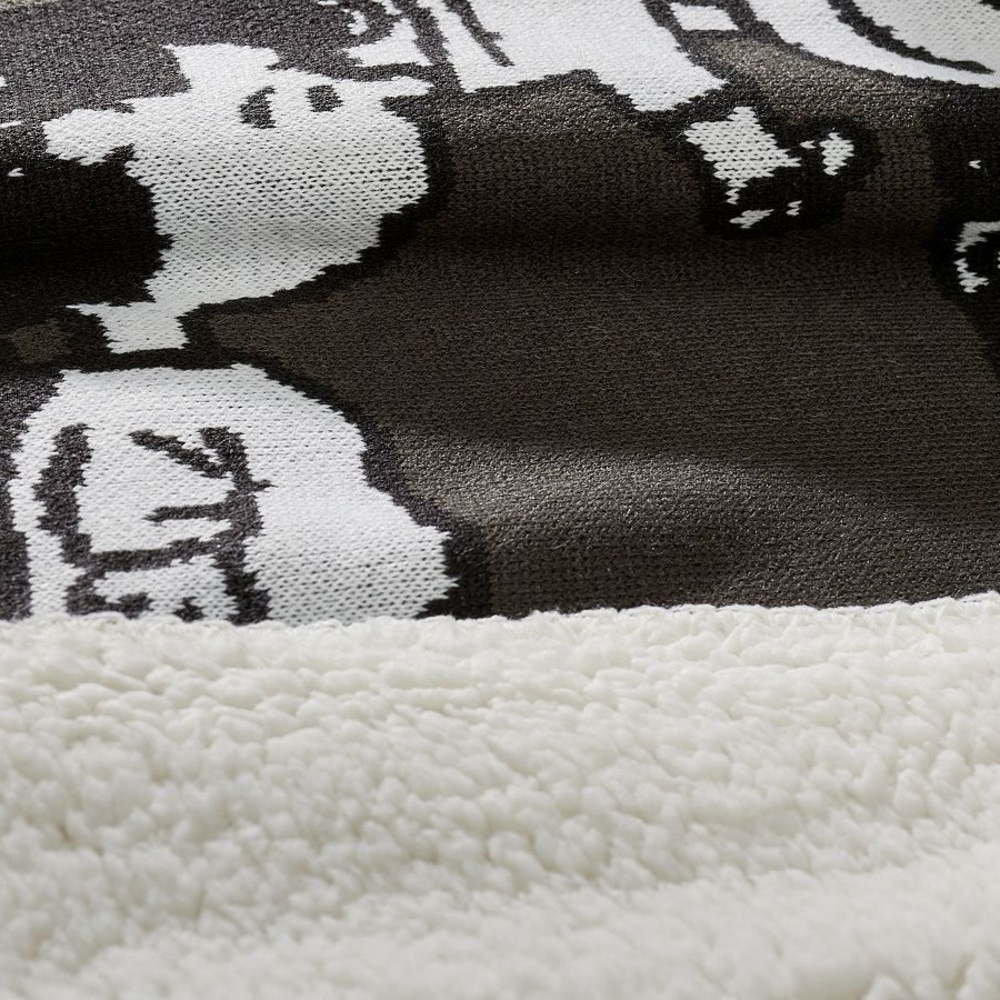 Peanuts Love Reversible Jacquard Throw Valentines Blanket - Picture 3 of 5